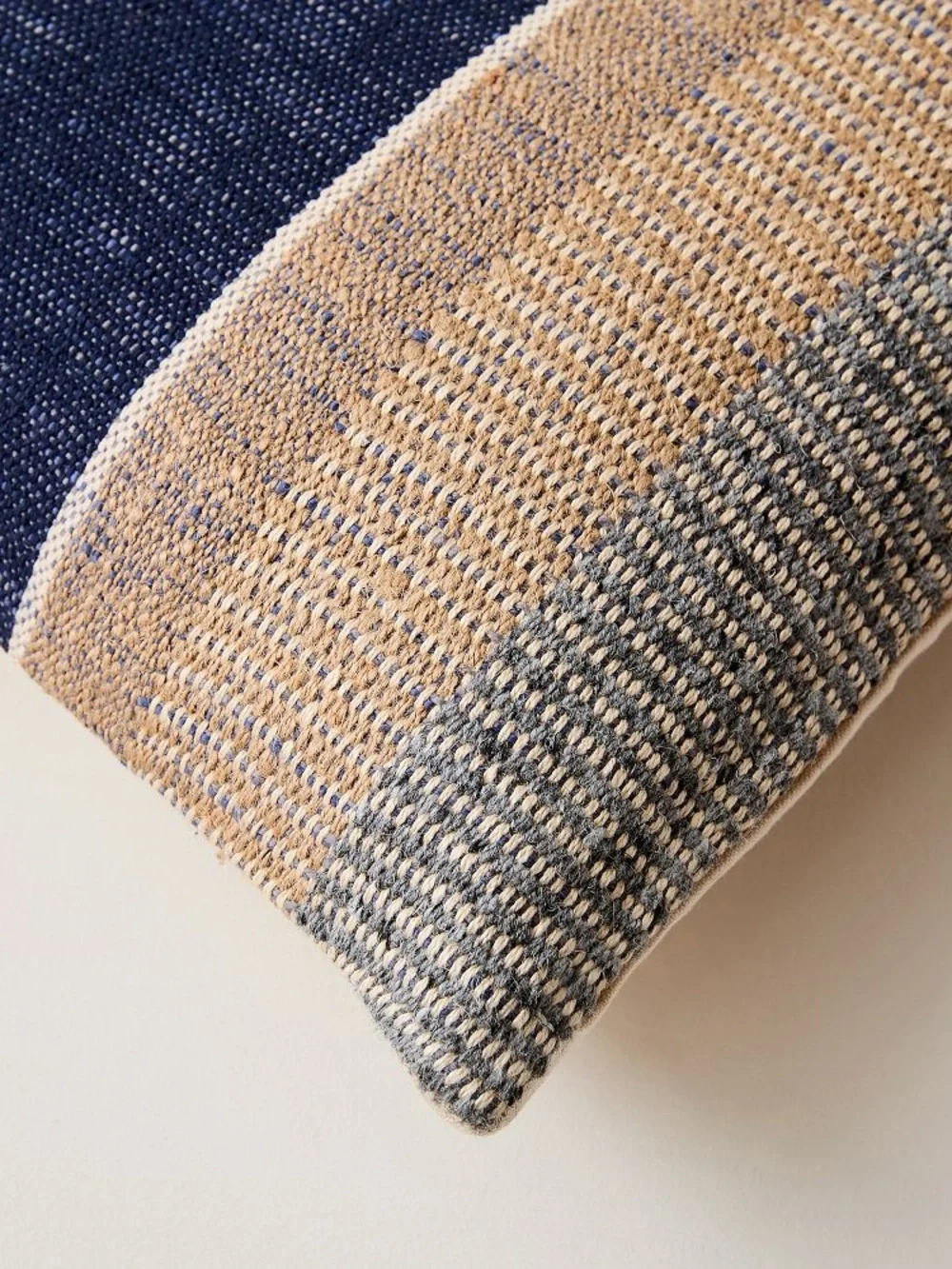 West Elm Handwoven Bold Center Mixed Stripe Pillow Cover 20” x 20”
